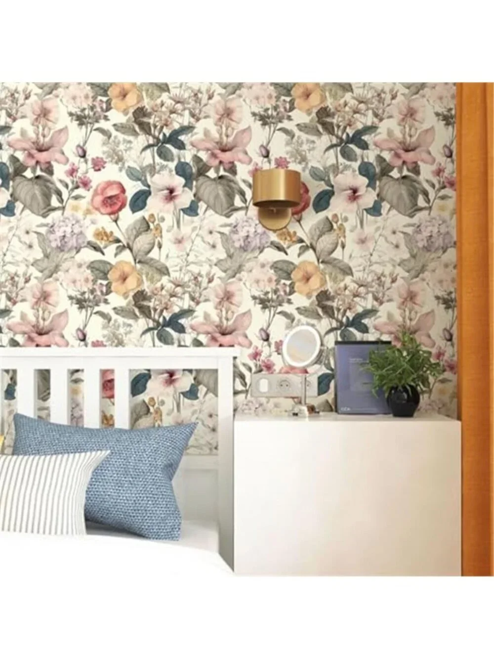 Peel Stick Wallpaper Floral Boho Vintage Poppy Removable Self Adhesive Vinyl